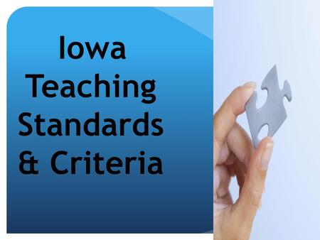 Iowa Teaching Standards & Criteria