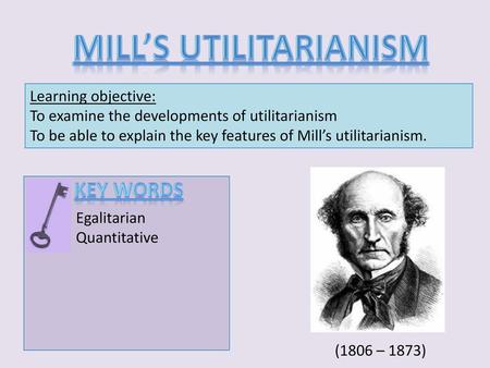 Mill’s Utilitarianism