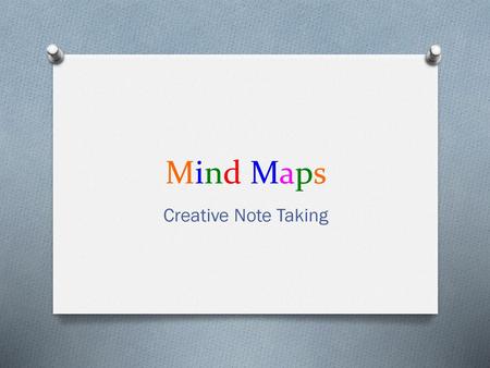 Mind Maps Creative Note Taking.