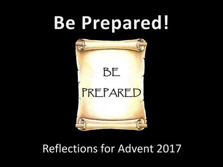 Reflections for Advent 2017