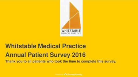 Whitstable Medical Practice Annual Patient Survey 2016