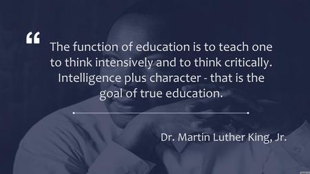 Dr. Martin Luther King, Jr.