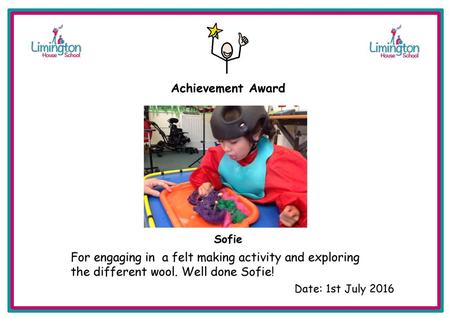 edsd Achievement Award Sofie