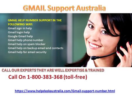 Gmail Support 1-800-383-368 Phone Number Australia For Gmail Account Recovery 