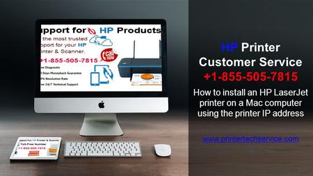 ALLPPT.com _ Free PowerPoint Templates, Diagrams and Charts How to install an HP LaserJet printer on a Mac computer using the printer IP address HP Printer.