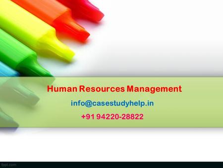 Human Resources Management