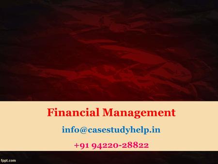 Financial Management