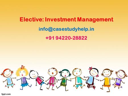 Elective: Investment Management