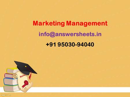 Marketing Management