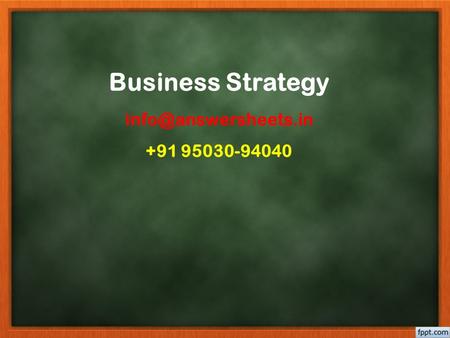 Business Strategy