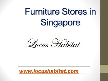 Furniture Stores in Singapore