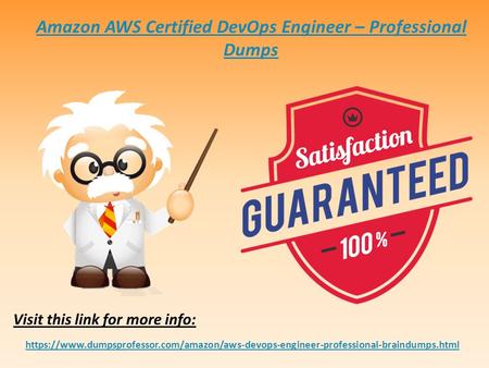 2018 Amazon AWS DevOps Engineer Professional Dumps - DumpsProfessor