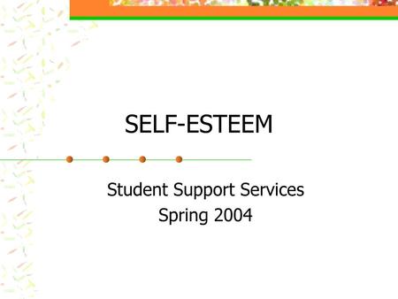 Student Support Services Spring 2004