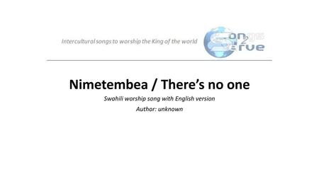 Nimetembea / There’s no one