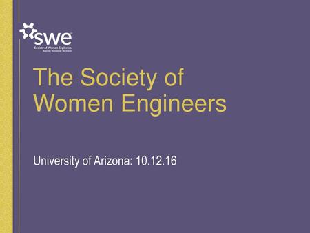 The Society of Women Engineers