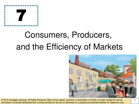 Consumers, Producers, and the Efficiency of Markets