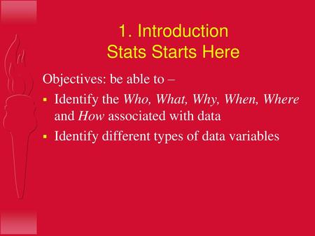 1. Introduction Stats Starts Here