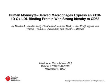 Arterioscler Thromb Vasc Biol