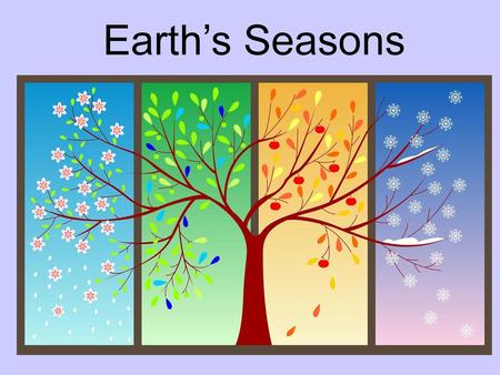 Earth’s Seasons.