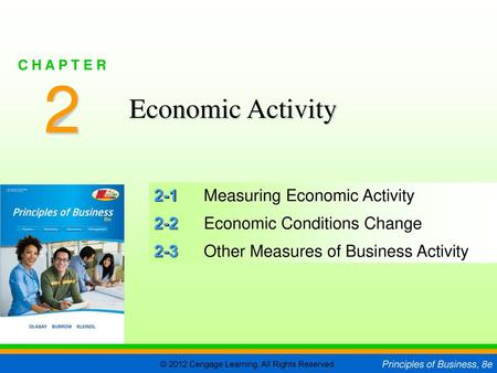 2 Economic Activity 2-1 Measuring Economic Activity