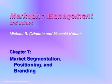 Marketing Management 2nd Edition