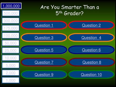 Are You Smarter Than a 5th Grader?