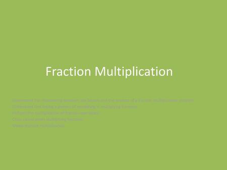 Fraction Multiplication