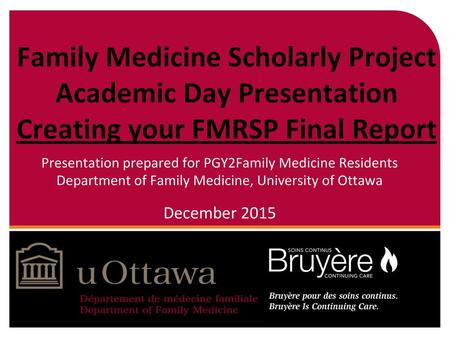 Presentation prepared for PGY2Family Medicine Residents