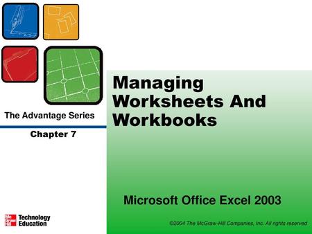 Managing Worksheets And Workbooks