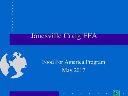 Food For America Program May 2017