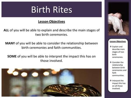 Birth Rites Lesson Objectives