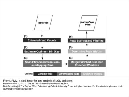 From: JAMM: a peak finder for joint analysis of NGS replicates