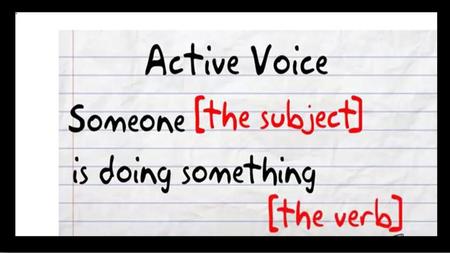 Sometimes we use the passive voice because we don't know or do not want to express who performed the action. Examples I noticed that a window.