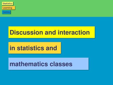 Discussion and interaction