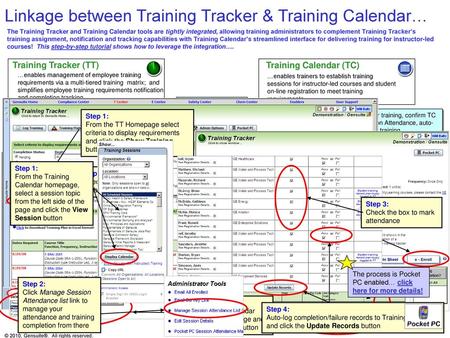 Training Calendar (TC) Click to start the tutorial…