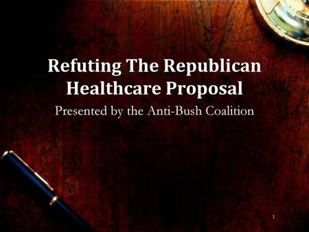 Refuting The Republican Healthcare Proposal