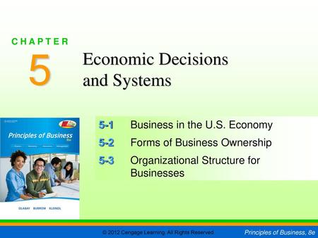 5 Economic Decisions and Systems 5-1 Business in the U.S. Economy