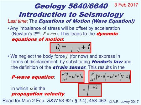 Introduction to Seismology