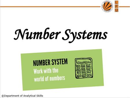 Number Systems.