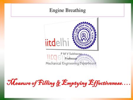 Measure of Filling & Emptying Effectiveness….