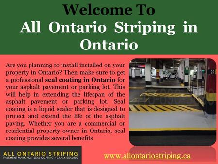 All Ontario Striping in Ontario