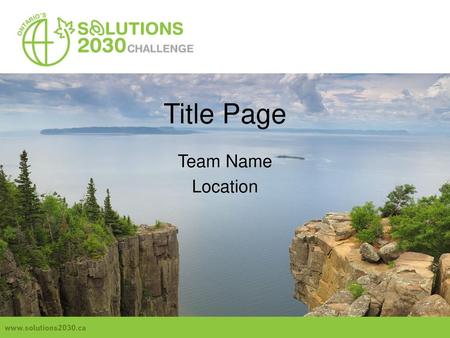 Title Page Team Name Location.