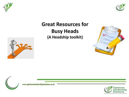 Great Resources for Busy Heads