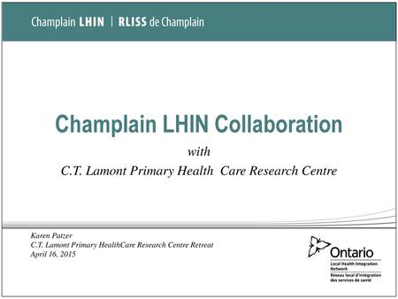 Champlain LHIN Collaboration