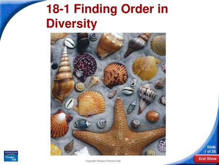 18-1 Finding Order in Diversity