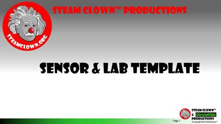 Sensor & Lab Template Arduino STEM Academy Steven K. Roberts