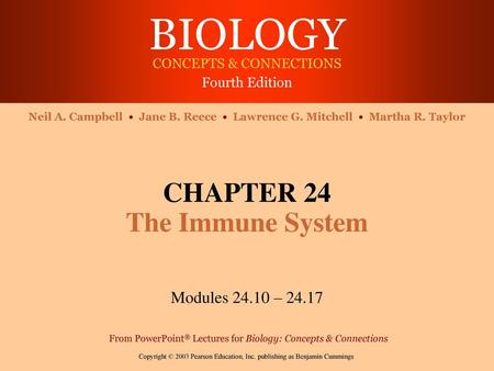 CHAPTER 24 The Immune System