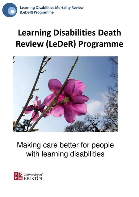 Learning Disabilities Death Review (LeDeR) Programme