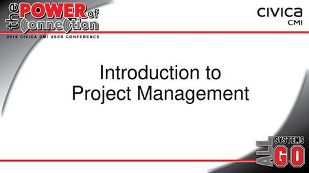 Introduction to Project Management